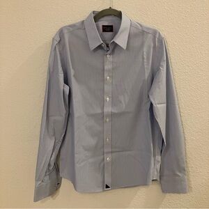 UNTUCKit Blue & White Striped Dress Shirt